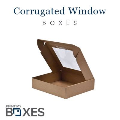 corrugated metal window box|Corrugated Boxes With Window .